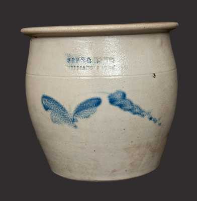 1 Gal. SIPE & SON / WILLIAMSPORT, PA Stoneware Cream Jar