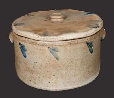 2 Gal. P. HERRMANN / BALTIMORE Stoneware Cake Crock with Lid