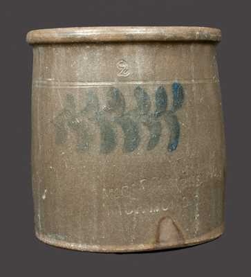 Rare McCAREL & BURNS / RICHMOND, OH Stoneware Crock