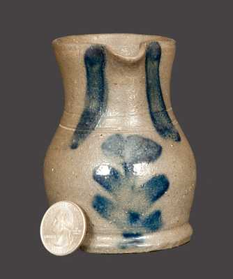 Rare Miniature Stoneware Pitcher att. C. F. Decker (Chucky Valley, TN)