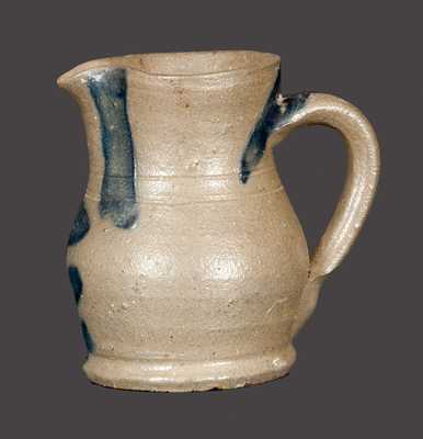 Rare Miniature Stoneware Pitcher att. C. F. Decker (Chucky Valley, TN)