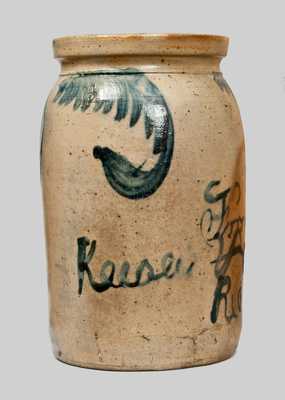 Extremely Rare Hand-Signed Keesee & Parr / Richmond, VA Stoneware Crock