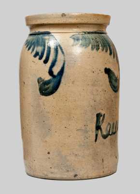 Extremely Rare Hand-Signed Keesee & Parr / Richmond, VA Stoneware Crock