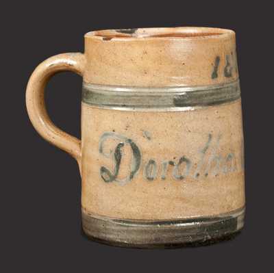 Rare Stoneware Presentation Mug, Inscribed 