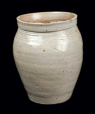 Very Fine S. AMBOY N. JERSY Half-Gallon Stoneware Jar (Warne & Letts)