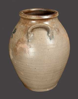 Rare Stoneware Jar with Incised Foliate Decoration, att. Morgan / van Wickle Pottery, Old Bridge, NJ