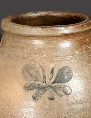 Rare Stoneware Jar with Incised Foliate Decoration, att. Morgan / van Wickle Pottery, Old Bridge, NJ