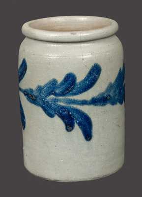 Half-Gallon Stoneware Jar with Cobalt Foliate Decoration, Baltimore, MD origin, circa 1825.