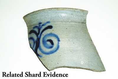Fine Loop-Handled Stoneware Jar w/ Watchspring Decoration att. Capt. James Morgan, Cheesequake, NJ, c1770