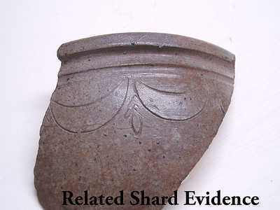 Ovoid Stoneware Jar with Impressed Drape Decoration att. Warne & Letts, South Amboy, NJ