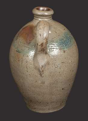 Small Ovoid Jug with Coggled Bird Decoration att. Old Bridge, NJ