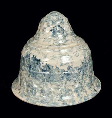 Rare Spongeware Hanging Flowerpot, American, late 19th or early 20th century.