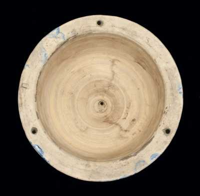 Rare Spongeware Hanging Flowerpot, American, late 19th or early 20th century.