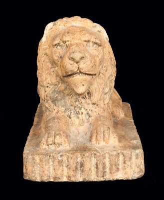 Stoneware Lion Doorstop, Ohio origin