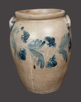 Rare Monumental 10 Gal. Stoneware Crock, Baltimore, circa 1860