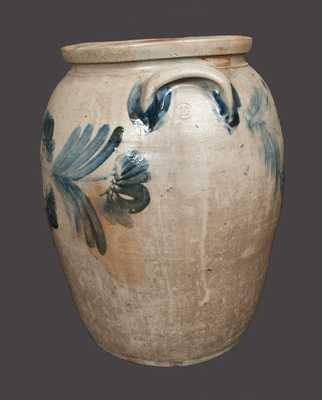 Rare Monumental 10 Gal. Stoneware Crock, Baltimore, circa 1860