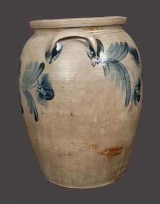 Rare Monumental 10 Gal. Stoneware Crock, Baltimore, circa 1860