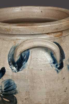 Rare Monumental 10 Gal. Stoneware Crock, Baltimore, circa 1860