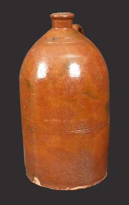 Glazed Redware Jug, 19th century