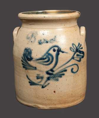 Rare NY State Stoneware Crock with Script