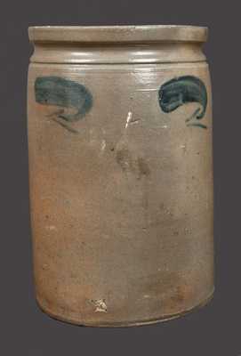 Scarce W. H. CRISMAN / STRASBURG, VA Decorated Stoneware Crock