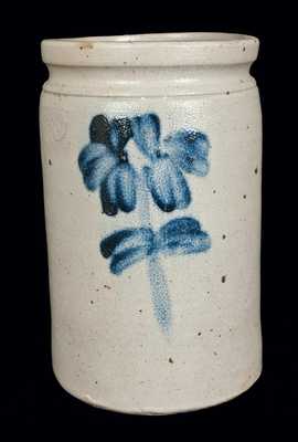 1 Gal. P. HERRMANN / BALTIMORE, MD Stoneware Crock with Floral Decoration