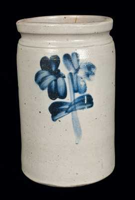 1 Gal. P. HERRMANN / BALTIMORE, MD Stoneware Crock with Floral Decoration