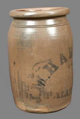 J. M. HARDEN / PALATINE, WV Stoneware Crock