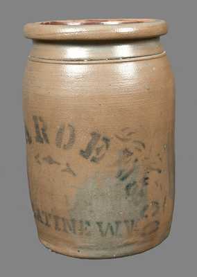 J. M. HARDEN / PALATINE, WV Stoneware Crock