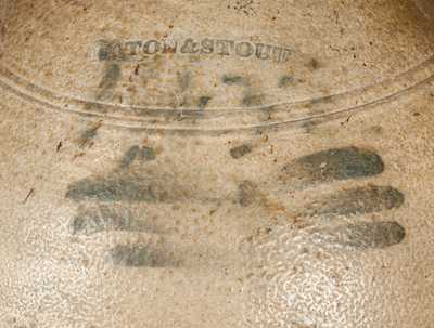 Very Rare EATON & STOUT (South River, NJ) Stoneware Jug Dated 1832