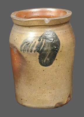 SOLOMON BELL / STRASBURG / VA 1/2 Gal. Decorated Stoneware Crock