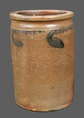 Rare W. H. CRISMAN / STRASBURG, VA Decorated Stoneware Crock