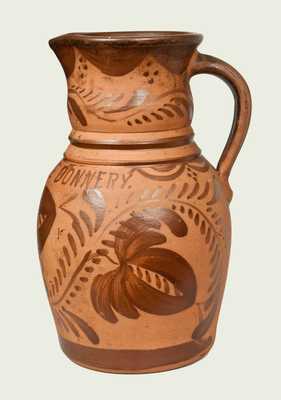 Very Rare New Geneva, PA Tanware Presentation Pitcher Inscribed to 