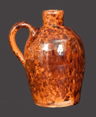 Exceptional Diminutive JOHN BELL Redware Jug Inscribed
