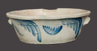 1 1/2 Gal. Stoneware Milkpan attrib. David Parr, Jr., Richmond, VA