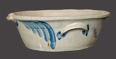 1 1/2 Gal. Stoneware Milkpan attrib. David Parr, Jr., Richmond, VA