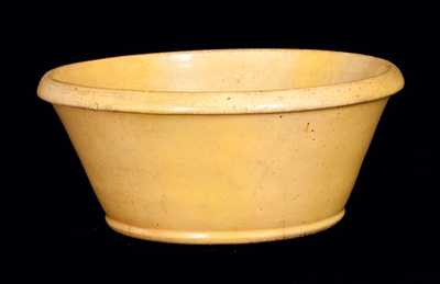 Unusual Small JOHN BELL Yellow-Glazed Redware Bowl