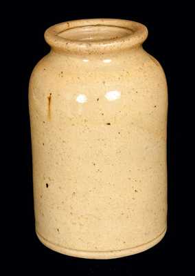 JOHN BELL / WAYNESBORO Yellow-Glazed Redware Canning Jar