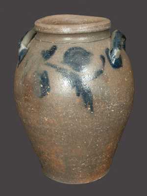 2 Gal. Ovoid Stoneware Crock att. J. P. Schermerhorn, James River, VA, circa 1830