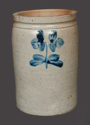 1 Gal. Stoneware Crock with Floral Decoration, Baltimore, circa 1880