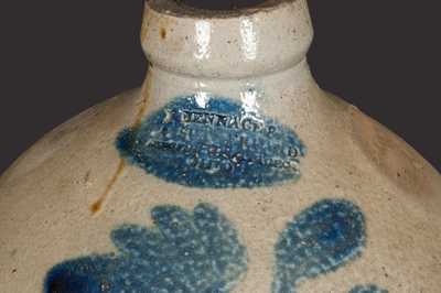 2 Gal. Ovoid Stoneware Jug Signed J. Bennage & JA Sutherland, Springfield, Portage, Ohio