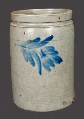 1 Gal. Stoneware Crock with Floral Decoration, att. R.J. Grier, Chester County, PA