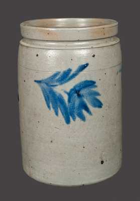 1 Gal. Stoneware Crock with Floral Decoration, att. R.J. Grier, Chester County, PA