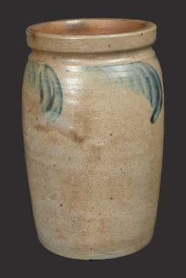 1 1/2 Gal. Stoneware Crock, attrib. David Parr, Jr., Richmond, VA, circa 1860