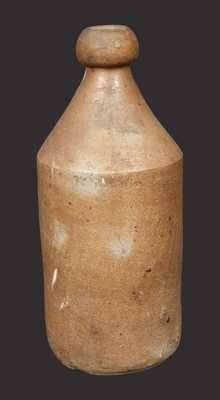 Salt-Glazed Stoneware Bottle, Stamped 