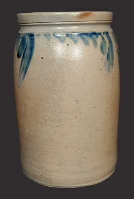 2 Gal. Stoneware Crock with Swag Decoration