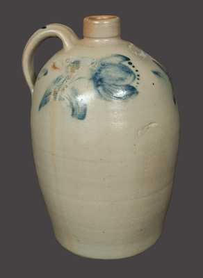 1 1/2 Gal. JOHN BELL Stoneware Jug with Dotted Tulip Decoration