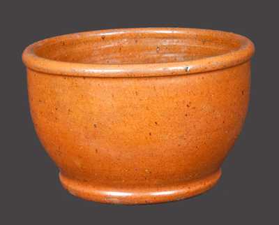 Lead-Glazed Redware Bowl, Signed JOHN BELL
