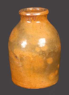 Lead-Glazed Redware Canning Jar att. Galena, IL