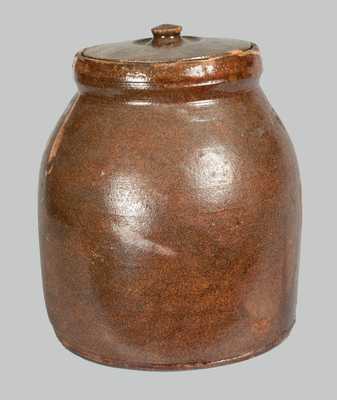 J. EBERLY & CO. / STRASBURG, VA Redware Bean Pot